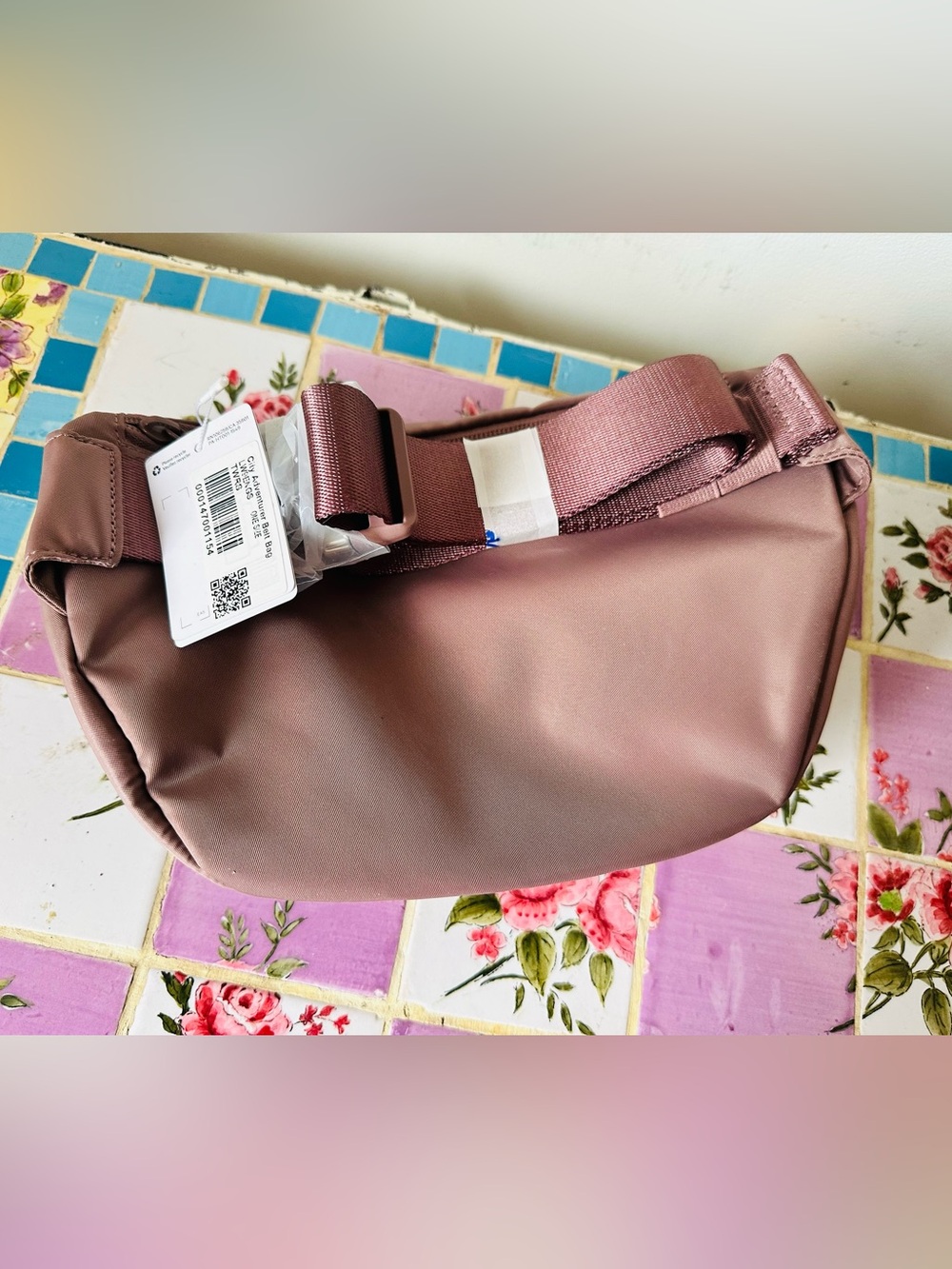 BNWT Lululemon City Adventurer Belt Bag Silver Hardware Dusty Pink Rose - Picture 3 of 5